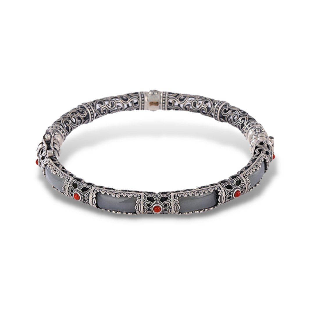Kailash Way White Jade Serenity Harmony Bangle