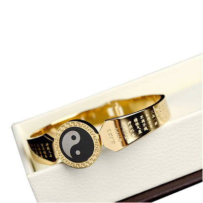 Kailash Way Titanium Yin Yang Balance Energy Bangle