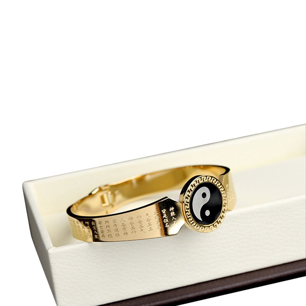Kailash Way Titanium Yin Yang Balance Energy Bangle